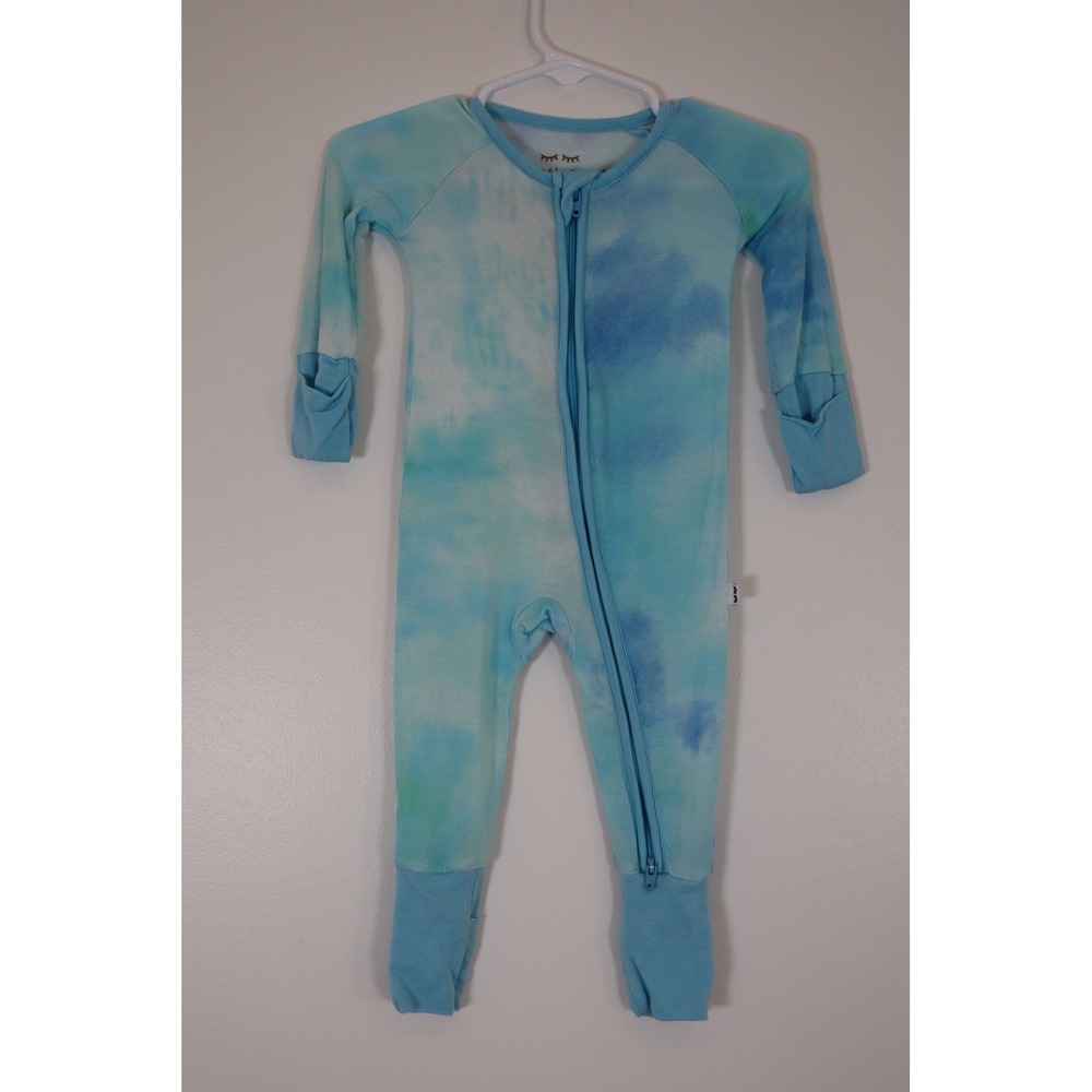 Little Sleepies Blue Tie Dye Zippy 0-3 Months